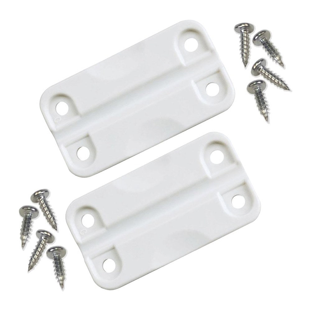 Spare pair plastic white hinges f.IGLOO ice makers - foto originale Osculati Srl