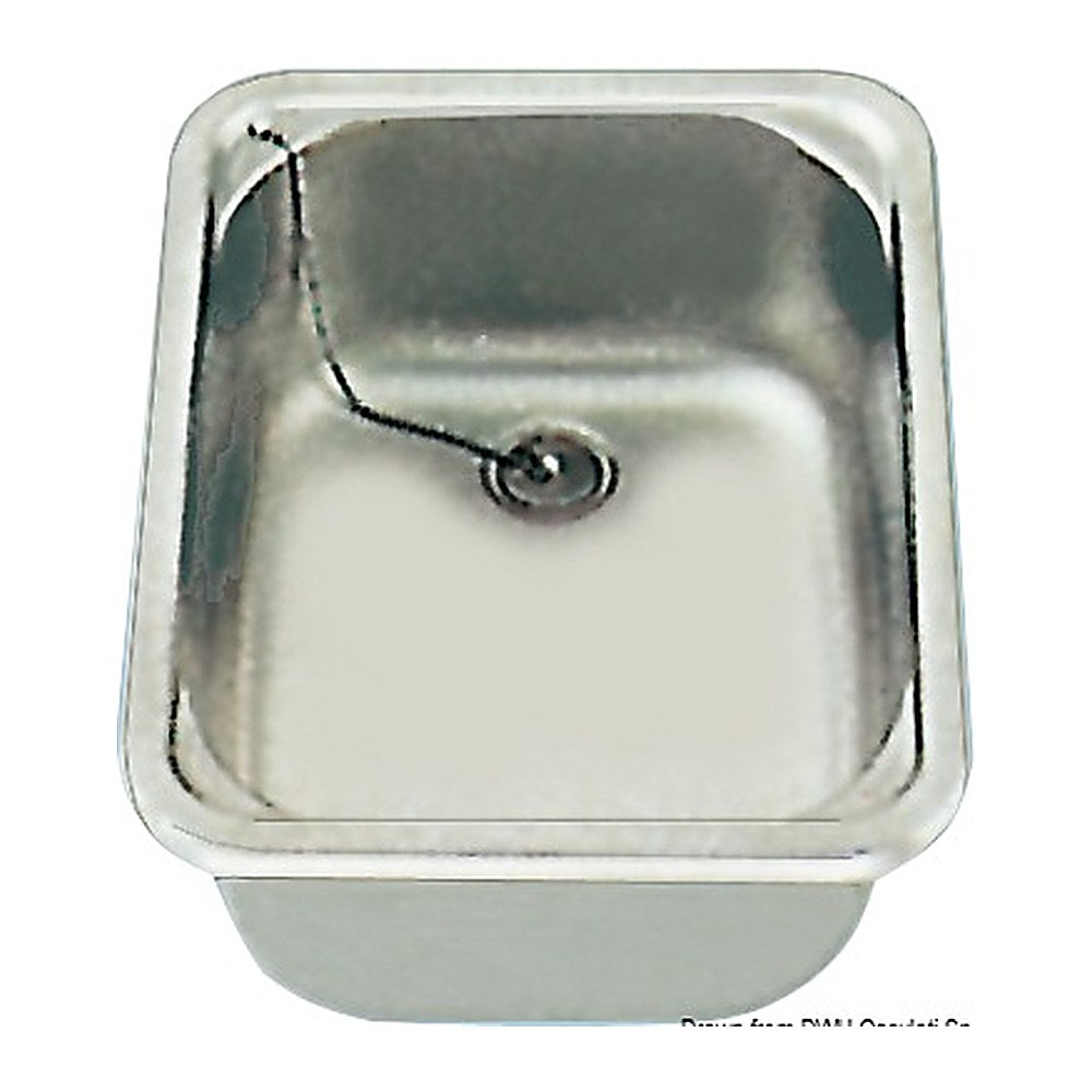 Rectangular sink 280x380x150 mm - foto originale Osculati Srl
