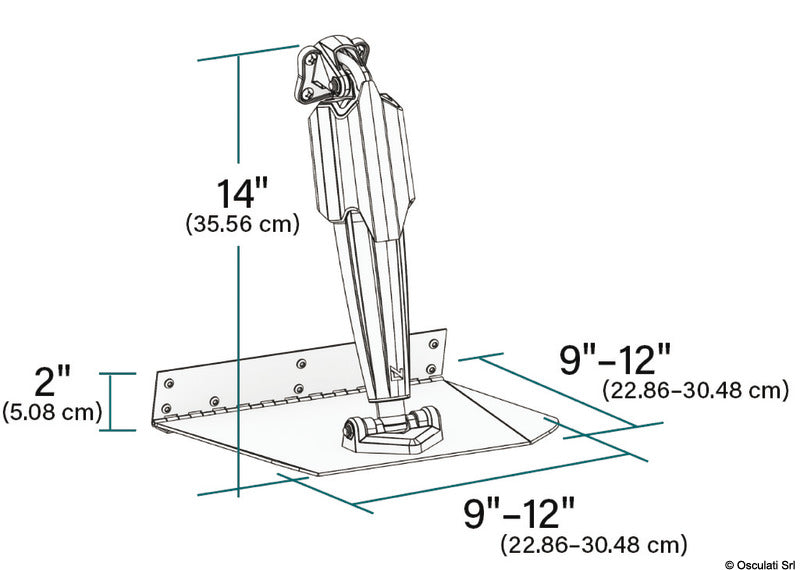 Lenco Pro Control Assist Standard 229 x 305 mm - foto originale Osculati Srl