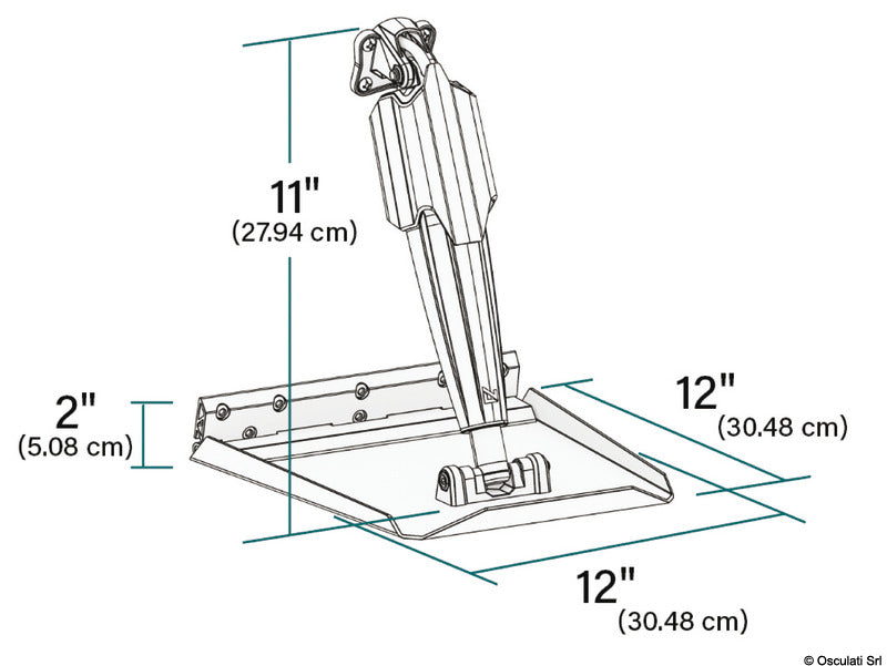 Lenco Pro Control Auto Edge 305 x 305 mm - foto originale Osculati Srl