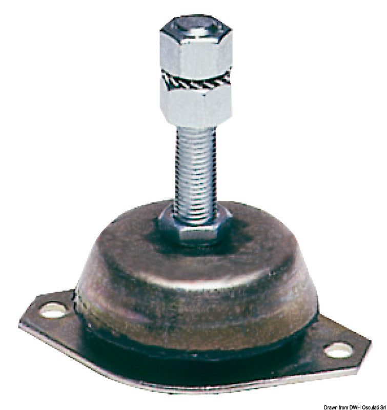 Galvanised steel anti-vibration support 200 kg - foto originale Osculati Srl