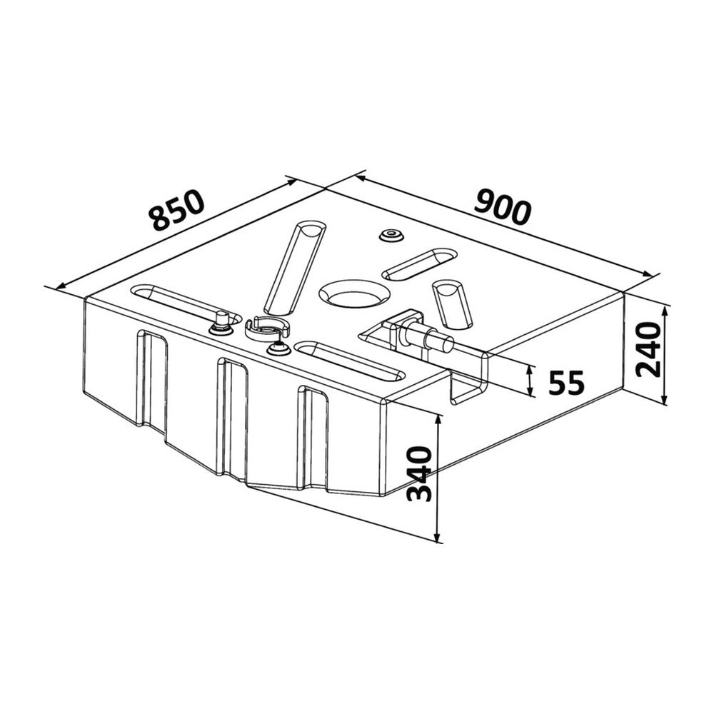 Tank 189 l - foto originale Osculati Srl