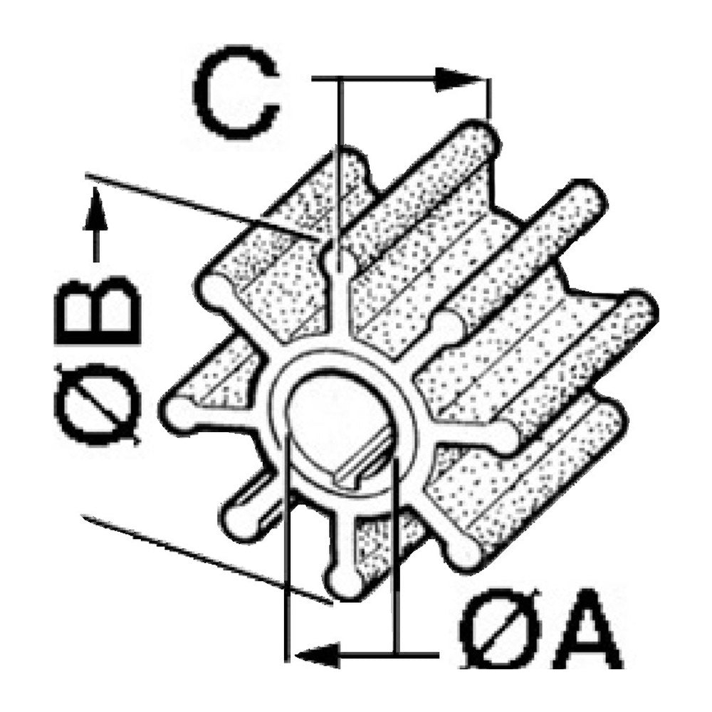 Cef marine Impeller MERCURY/MARINER 66/225 HP - foto originale Osculati Srl