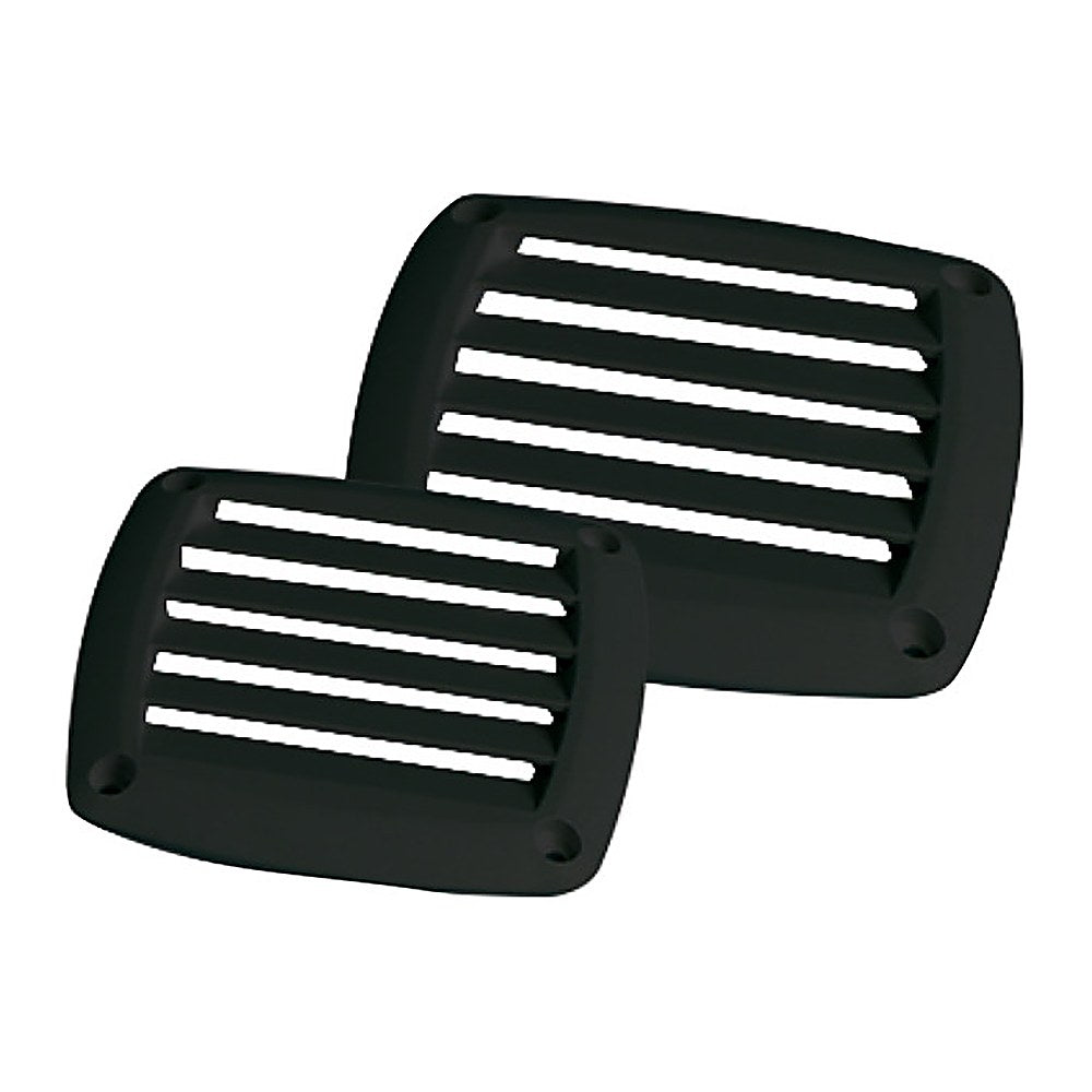 ABS louvred vent black 85x85 mm (pack of 10) - foto originale Osculati Srl