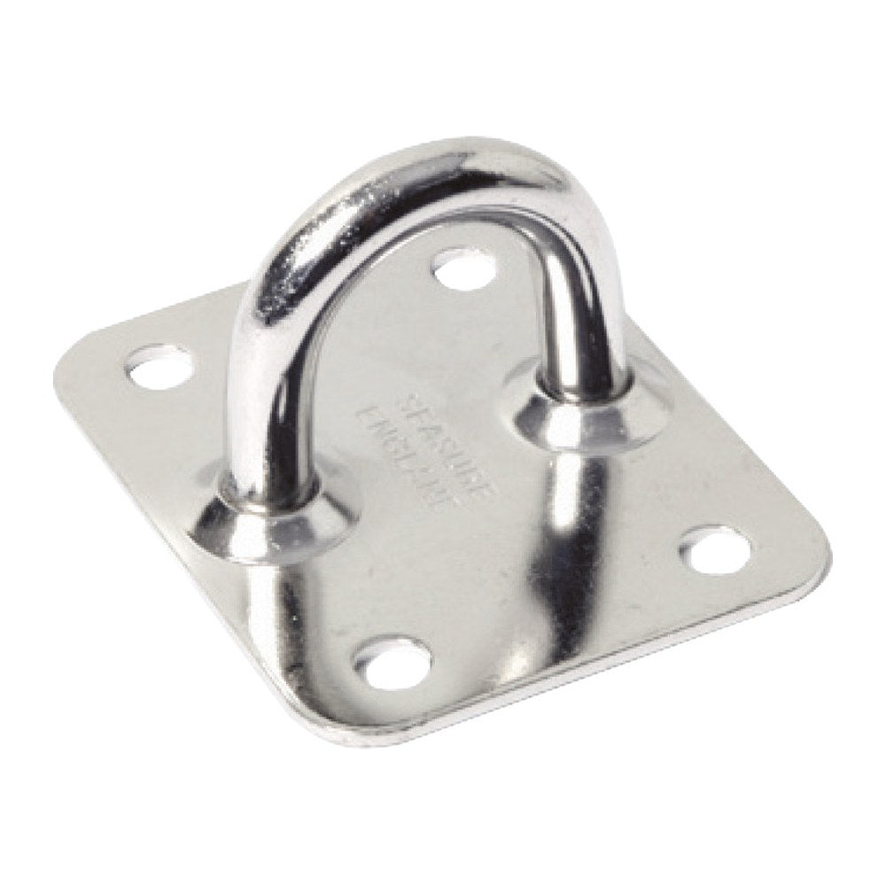 Seasure SS plate with eye 50x40 mm - foto originale Osculati Srl