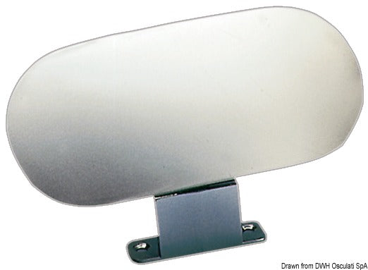 Water-skiing mirror polished chrome-zama 84x184 mm - foto originale Osculati Srl