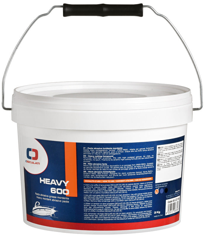 Osculati Heavy 600 coarse abras.paste 3 kg white - foto originale Osculati Srl