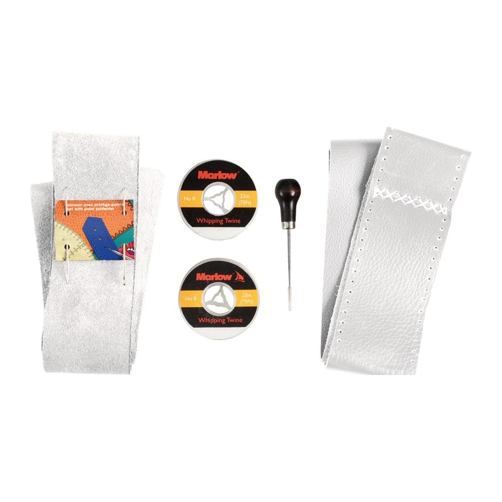 Kit to cover steering wheels w/leather white - foto originale Osculati Srl