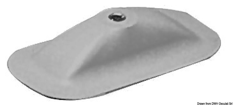 Rowlock holder 200x100 mm grey RAL 7035 - foto originale Osculati Srl