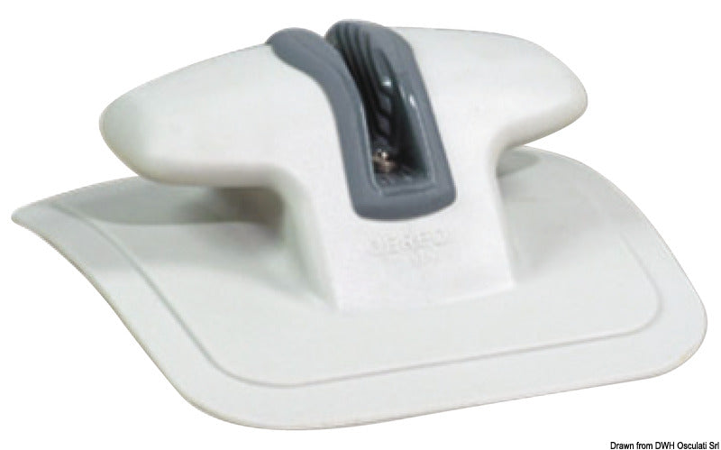 Fast Rubber bow cleat w/clam cleat RAL7035 - foto originale Osculati Srl