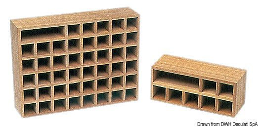 ARC Teak rack for 40 flags - foto originale Osculati Srl