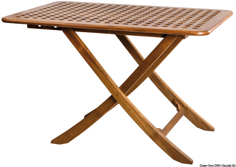 ARC Foldable teak table 118x70 cm - foto originale Osculati Srl