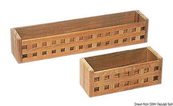 ARC Multipurpose teak container 250x100x100 mm - foto originale Osculati Srl