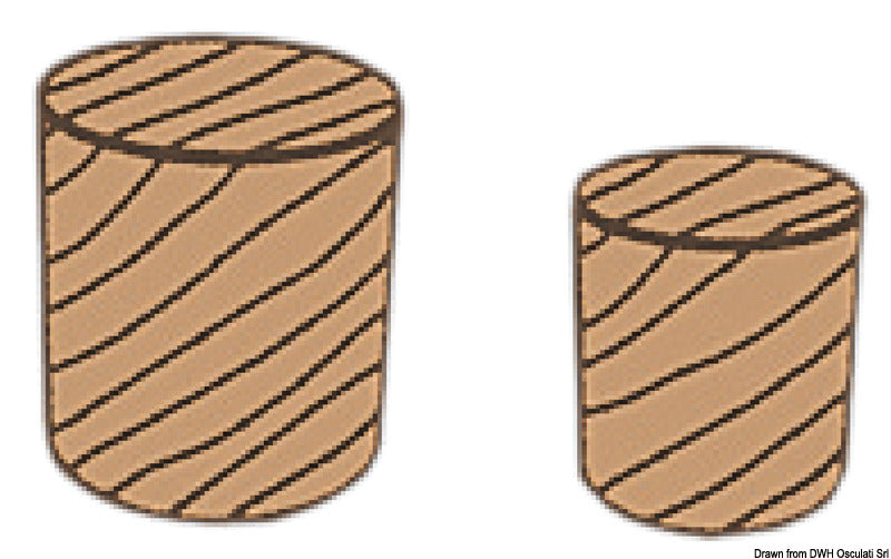 ARC Teak plugs 15 mm 100 pcs - foto originale Osculati Srl