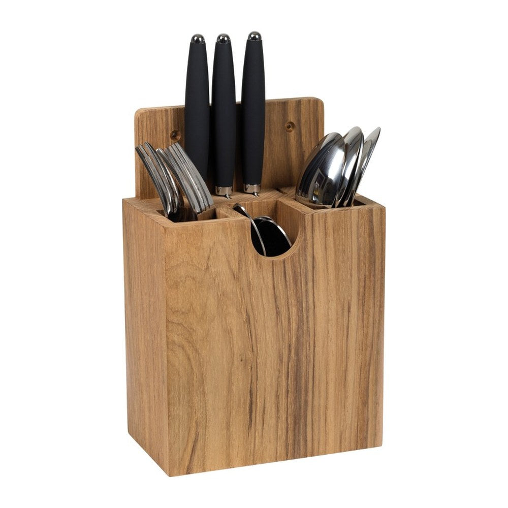 ARC teak cutlery holder 150x210x80 mm - foto originale Osculati Srl