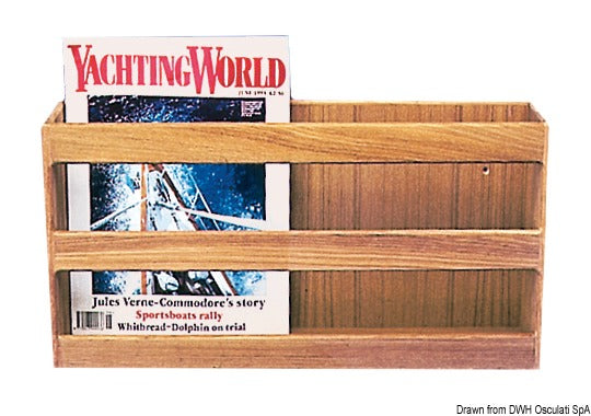 ARC Teak book shelf 466x241x106 mm - foto originale Osculati Srl