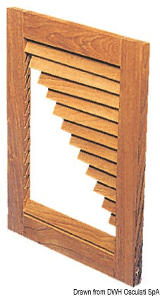 ARC Teak pair side profiles 45x22mm 121 cm - foto originale Osculati Srl