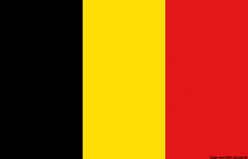 Flag Belgium 50 x 75 cm - foto originale Osculati Srl