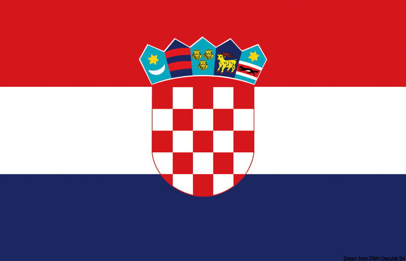 Flag Croatia 40 x 60 cm - foto originale Osculati Srl