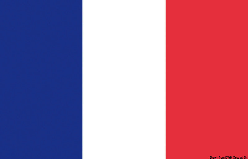 Flag France 50 x 75 cm - foto originale Osculati Srl