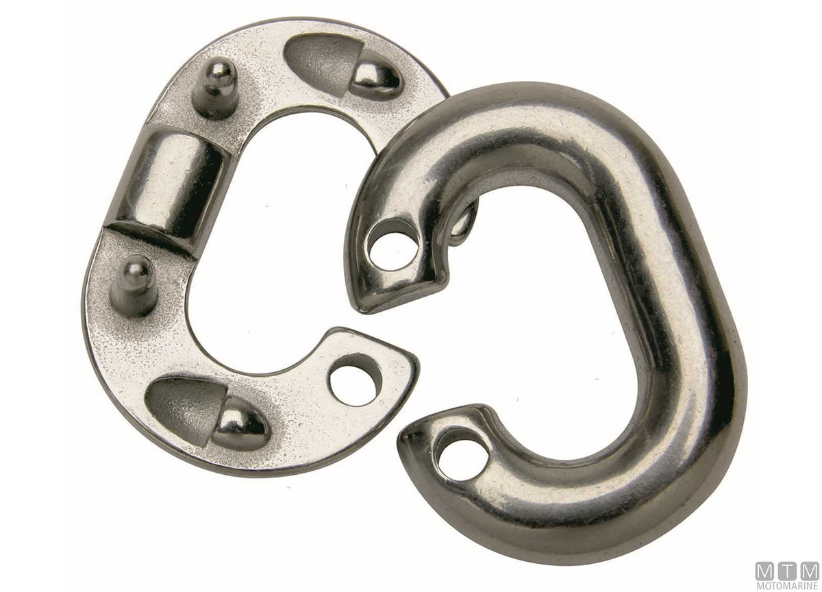 Connecting link for chain Ø6 mm 4 pins stainless steel 316 - original photo Motomarine Srl