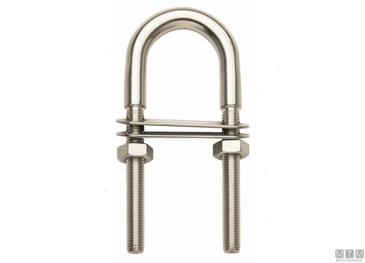 U-bolt with thickened rod Ø6 mm stainless steel 316 - original photo Motomarine Srl