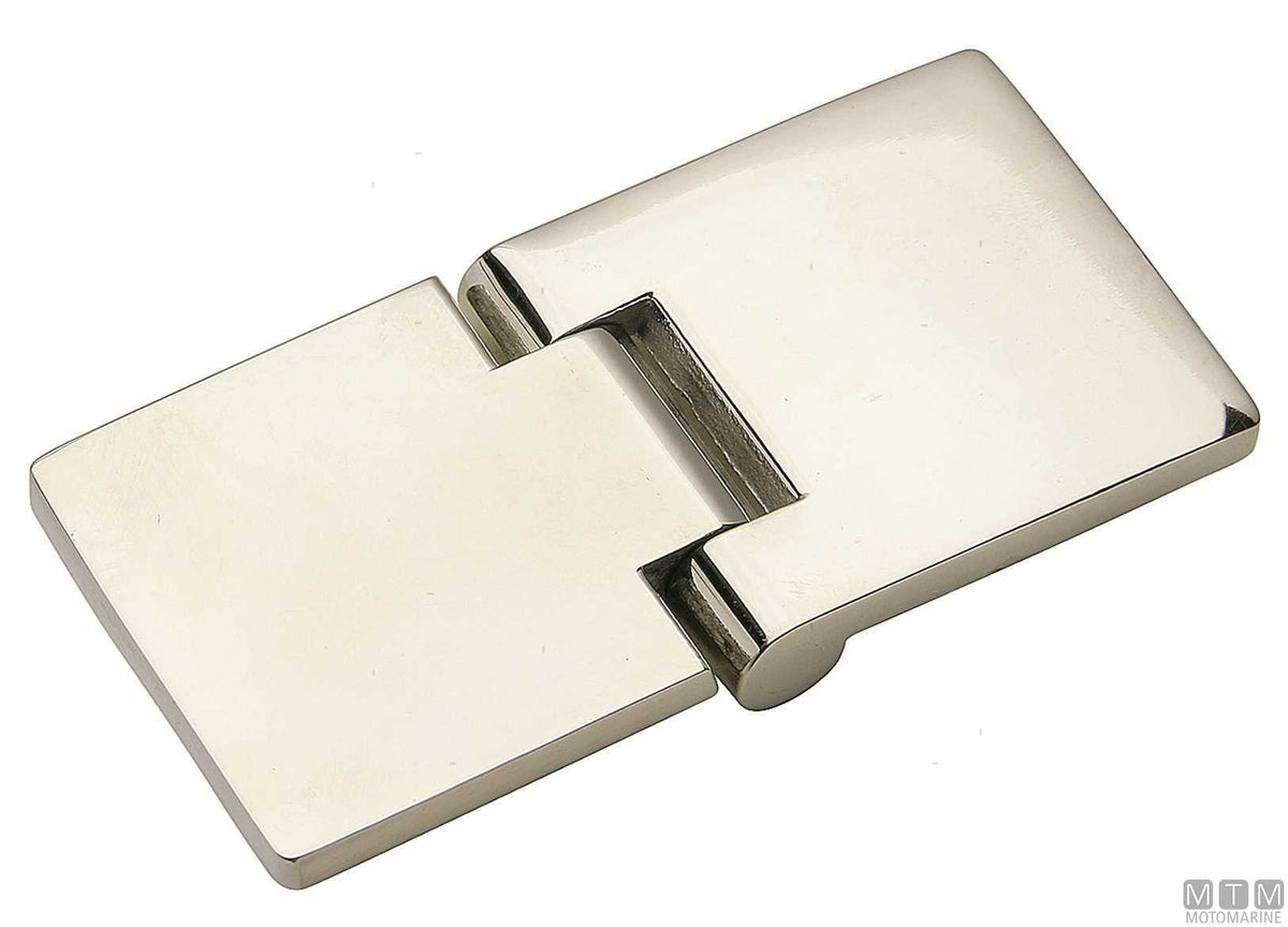 Flush hinge FS-SLIM 70x35 mm in stainless steel 316 - original photo Motomarine Srl