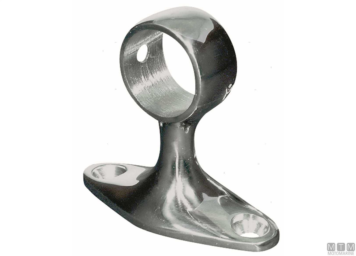 Classic end support D25 mm, stainless steel 316 - original photo Motomarine Srl