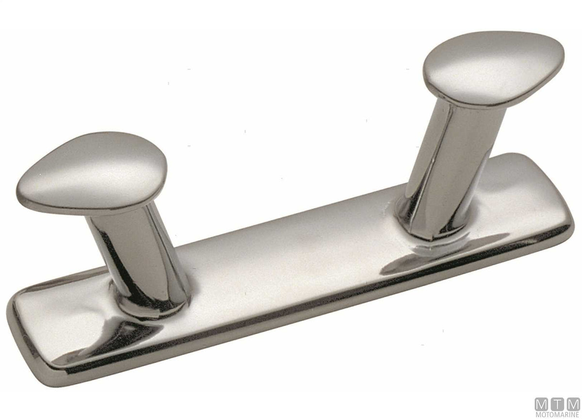 2-horn cleat 140 mm in chromed brass - original photo Motomarine Srl