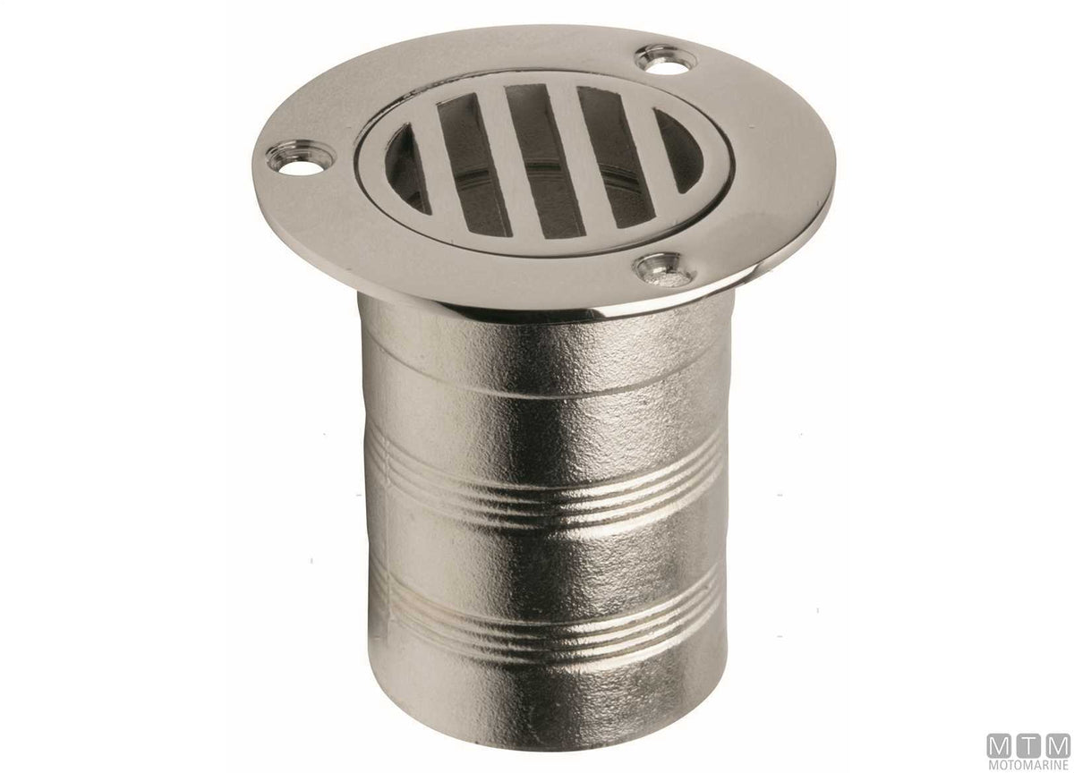 XL cockpit scupper Ø50 mm AISI 316 stainless steel - original photo Motomarine Srl