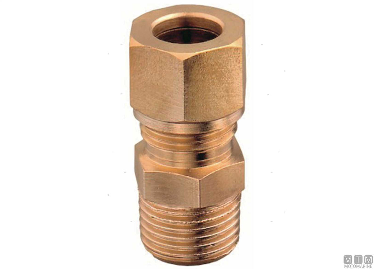 Brass compression fitting 18x1/2" - original photo Motomarine Srl