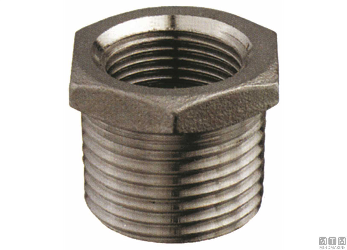 Reducer M-F 1"1/4x1" stainless steel 316 - original photo Motomarine Srl