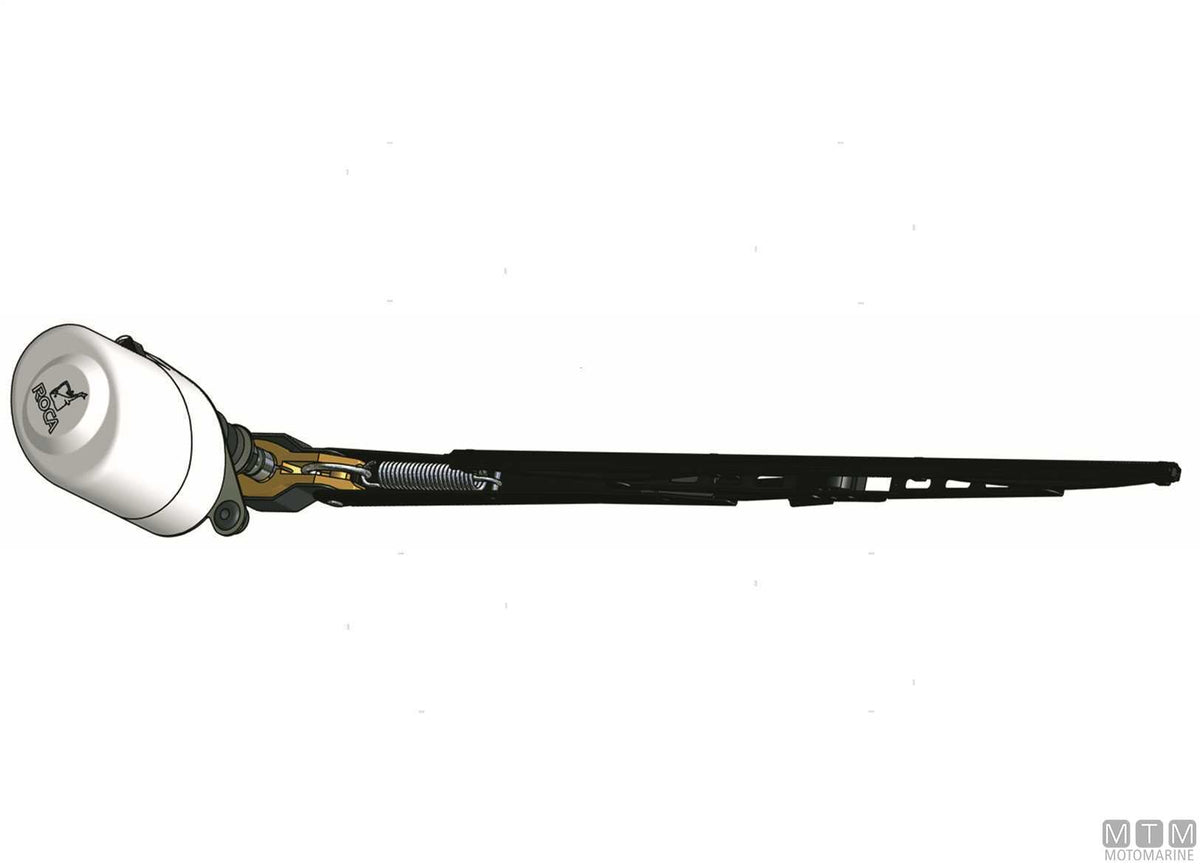Telescopic arm Roca 280/360 mm burnished stainless steel - original photo Motomarine Srl