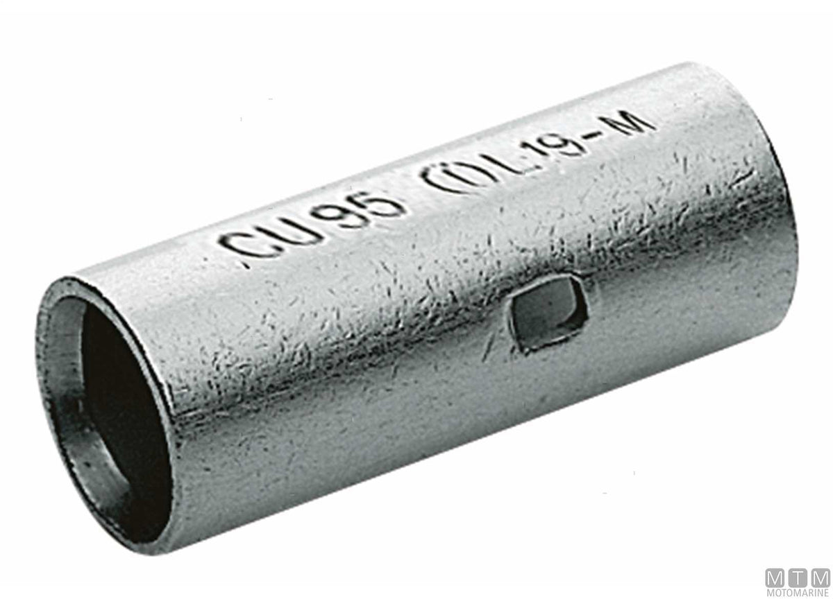 Butt connector for battery cable 25 mm² - original photo Motomarine Srl