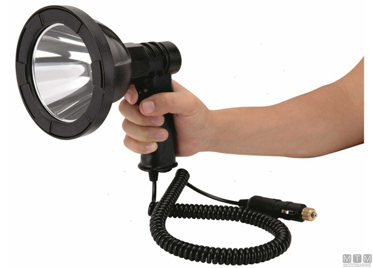 Handle torch powered by 12V plug - original photo Motomarine Srl