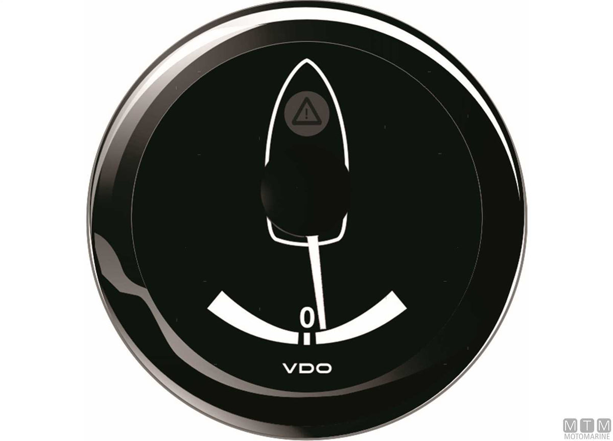 VDO tachometer/hour meter 4000 Ø85 mm black - original photo Motomarine Srl
