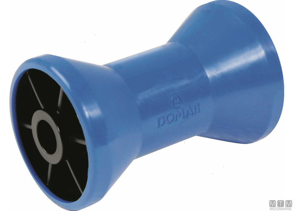 Polyurethane central roller for trailers 206x98 mm bore Ø21 mm - original photo Motomarine Srl