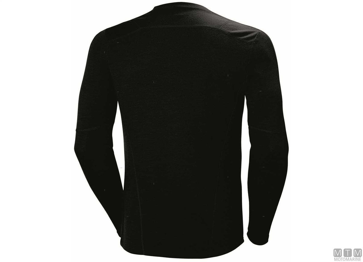 H/H Lifa Merino Crew shirt 990 black L - original photo Motomarine Srl