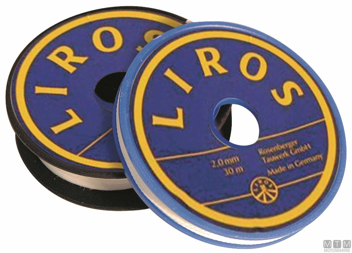 White waxed polyester splicing twine Ø1.5 mm 20 m - original photo Motomarine Srl