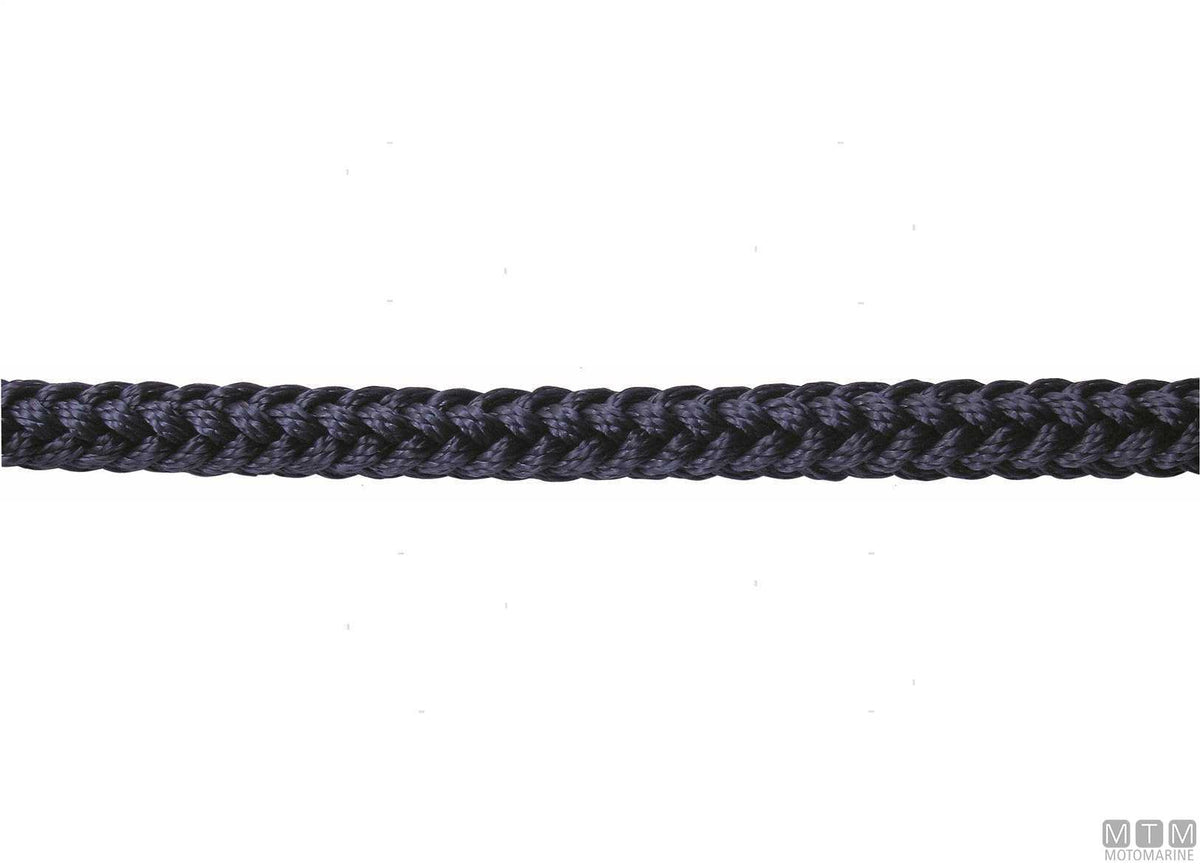 Squareline 12-strand braid navy blue polyester Ø24 mm 100 m - original photo Motomarine Srl