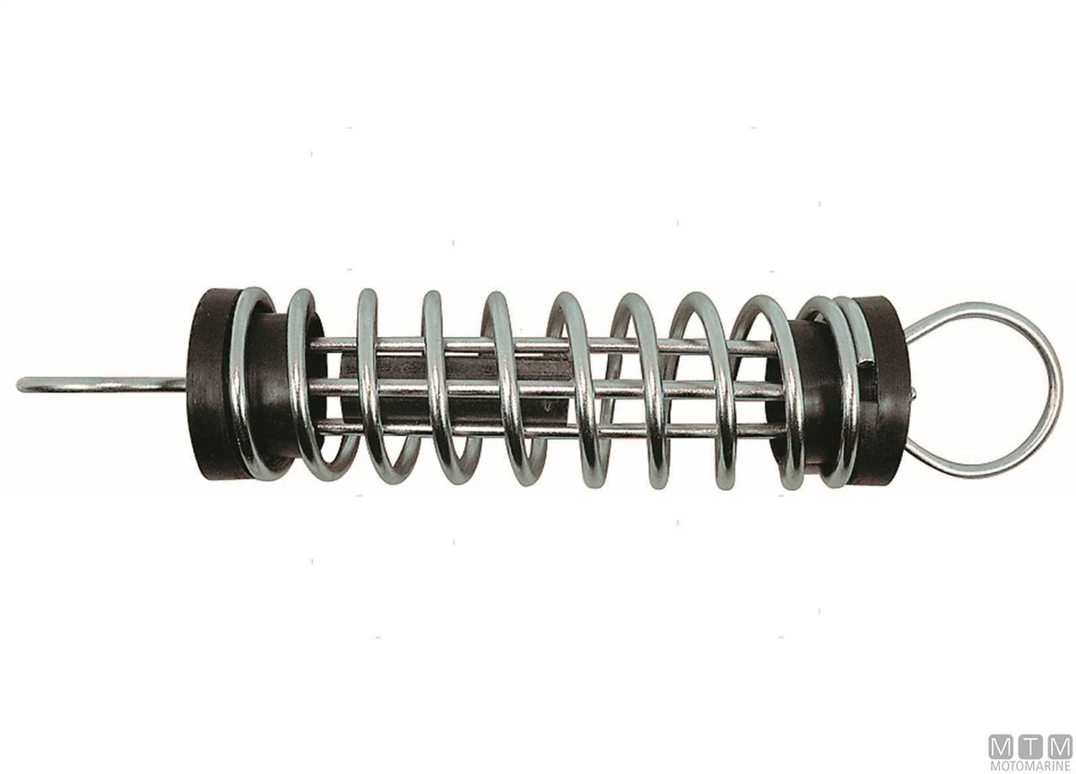 Anti-squeak mooring spring stainless steel and rubber L400 Ø7 mm - original photo Motomarine Srl