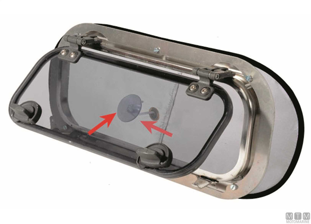 Water Line porthole blackout screen S - original photo Motomarine Srl