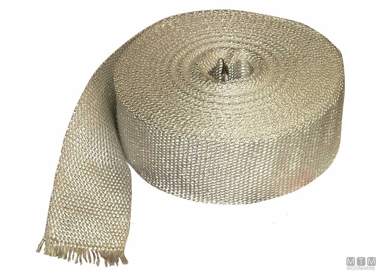 Ceramic high-temperature insulating tape H100 mm L25 m - original photo Motomarine Srl