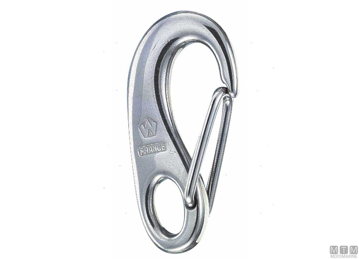 Wichard closed jib snap shackle Ø10 mm stainless steel 316 - original photo Motomarine Srl