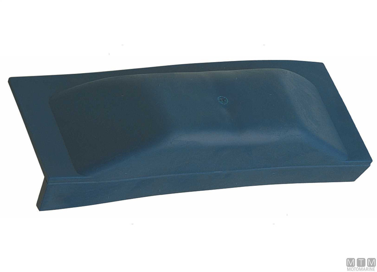 Majoni straight fender plate L 25 cm, blue - original photo Motomarine Srl