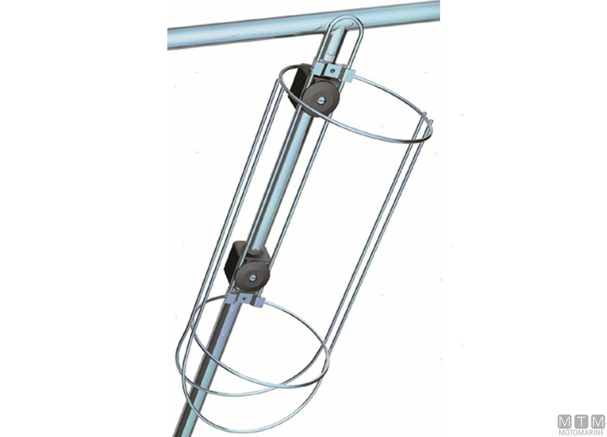 NAWA modular fender holder Ø190 mm stainless steel 316 - original photo Motomarine Srl
