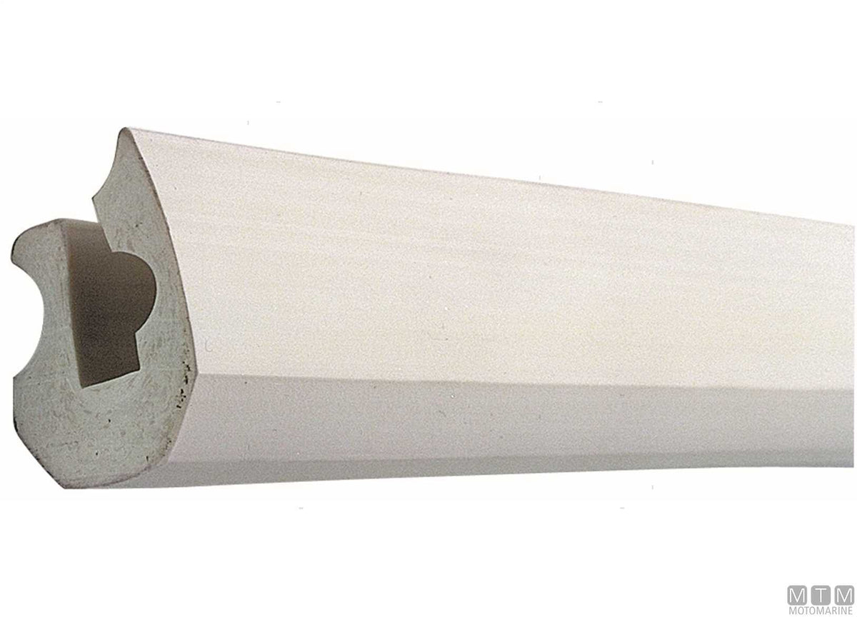 Eco2 type rub rail fender profile, black, H 25 mm, L 16 m - original photo Motomarine Srl