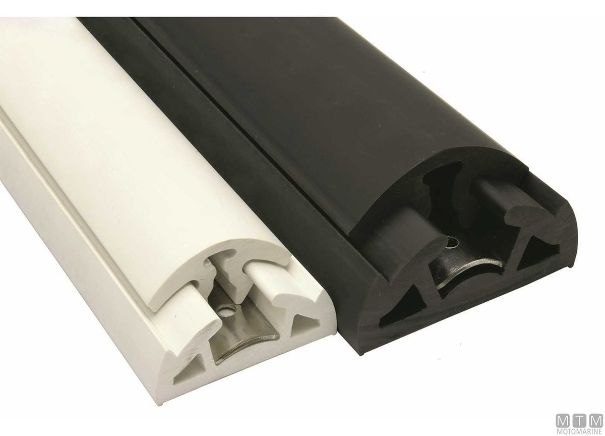 End cap for Bino profile H90 mm white - original photo Motomarine Srl