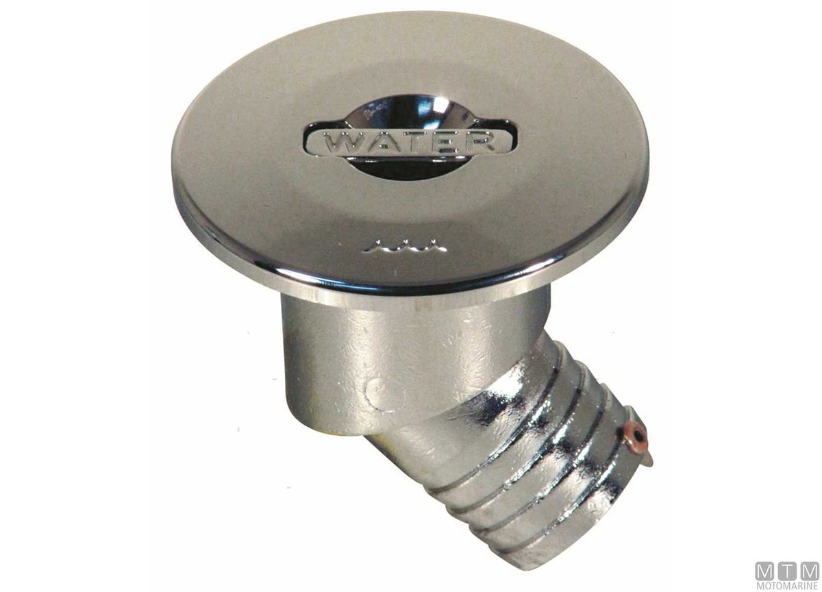 Lift-up 45 water deck filler Ø38 mm stainless steel - original photo Motomarine Srl