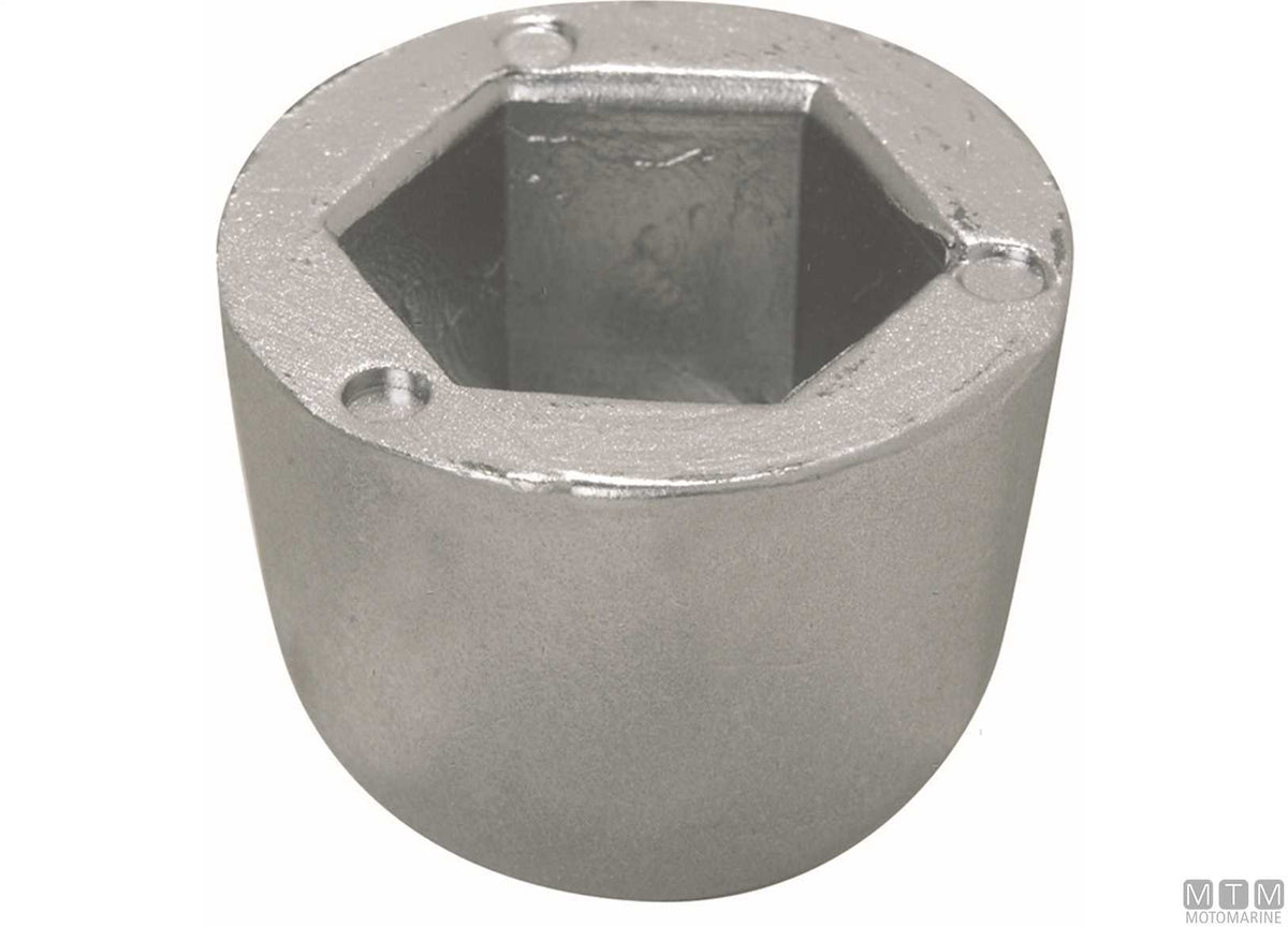 Ogive anode for Sleipner SP125 bow thruster in zinc - original photo Motomarine Srl